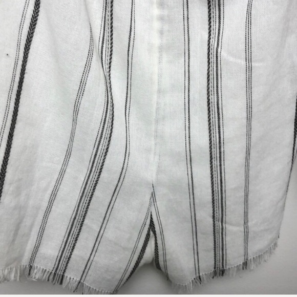 Ebby & I Striped Off Shoulder Mini Romper Size S - Picture 6 of 6